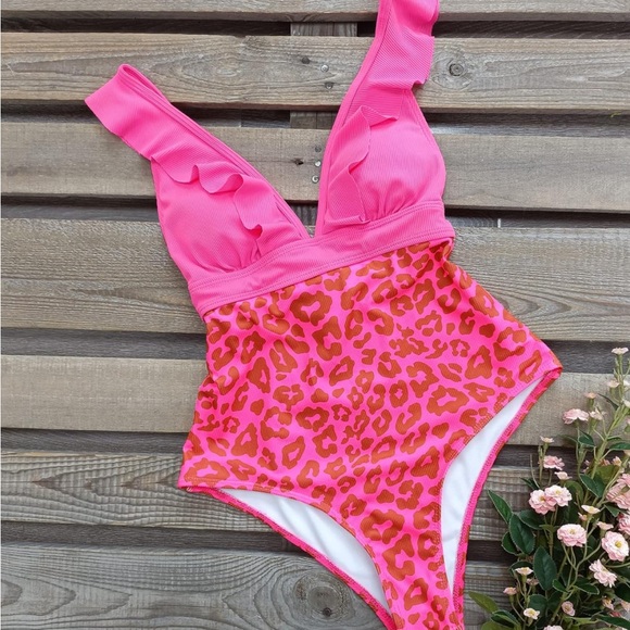 NWT SPORLIKE Women One Piece Swimsuit SZ XL - Picture 4 of 11